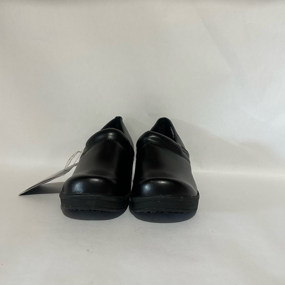 Safe T Step  Comfort Slip Resistant Black Slip-On Safety Shoes